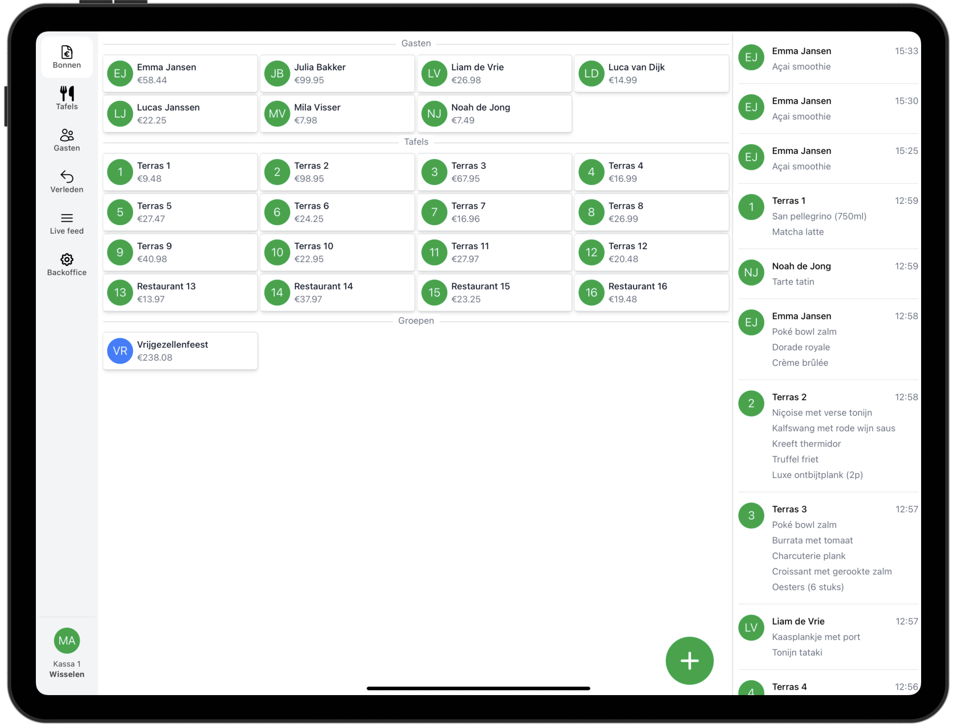 20Tabs Kassasysteem Interface